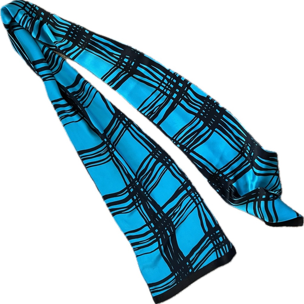 Pacific Satin Silk Scarf by Kavita Singh